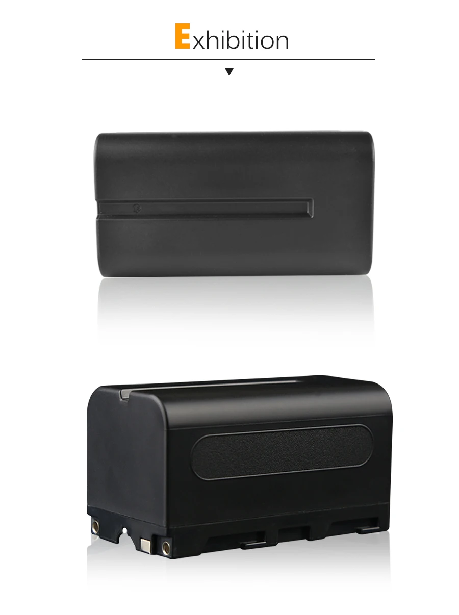 NP F750 NP-F770 NP-F750 NP-F730 4400 мА/ч, Перезаряжаемые Li-Ion Камера Батарея для Светодиодная лампа для видеосъемки Yongnuo Godox светодиодный светильник