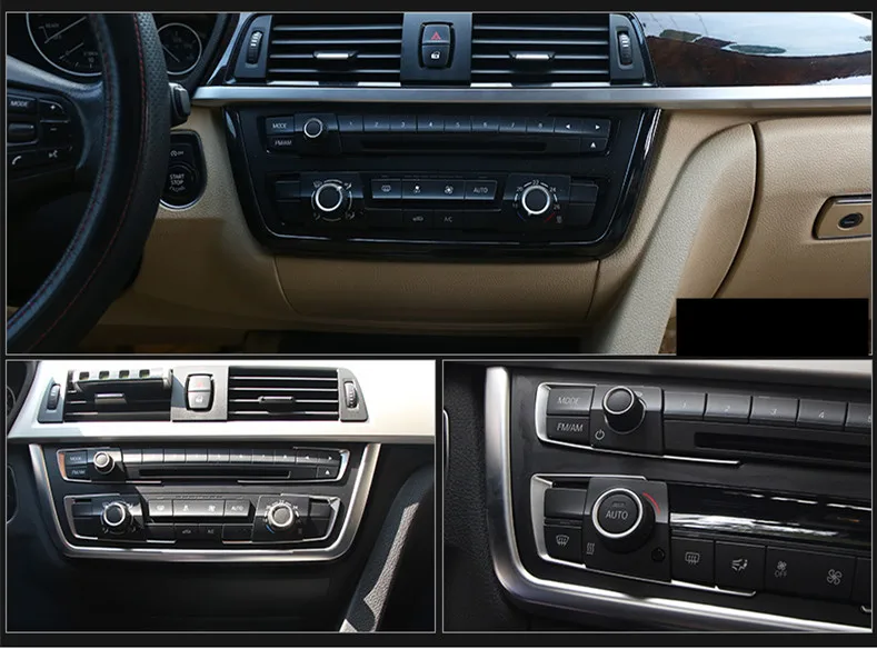 Для BMW 3 серии 316i 318i 320i 330i F30 Средний контрольный панель полоса u образная