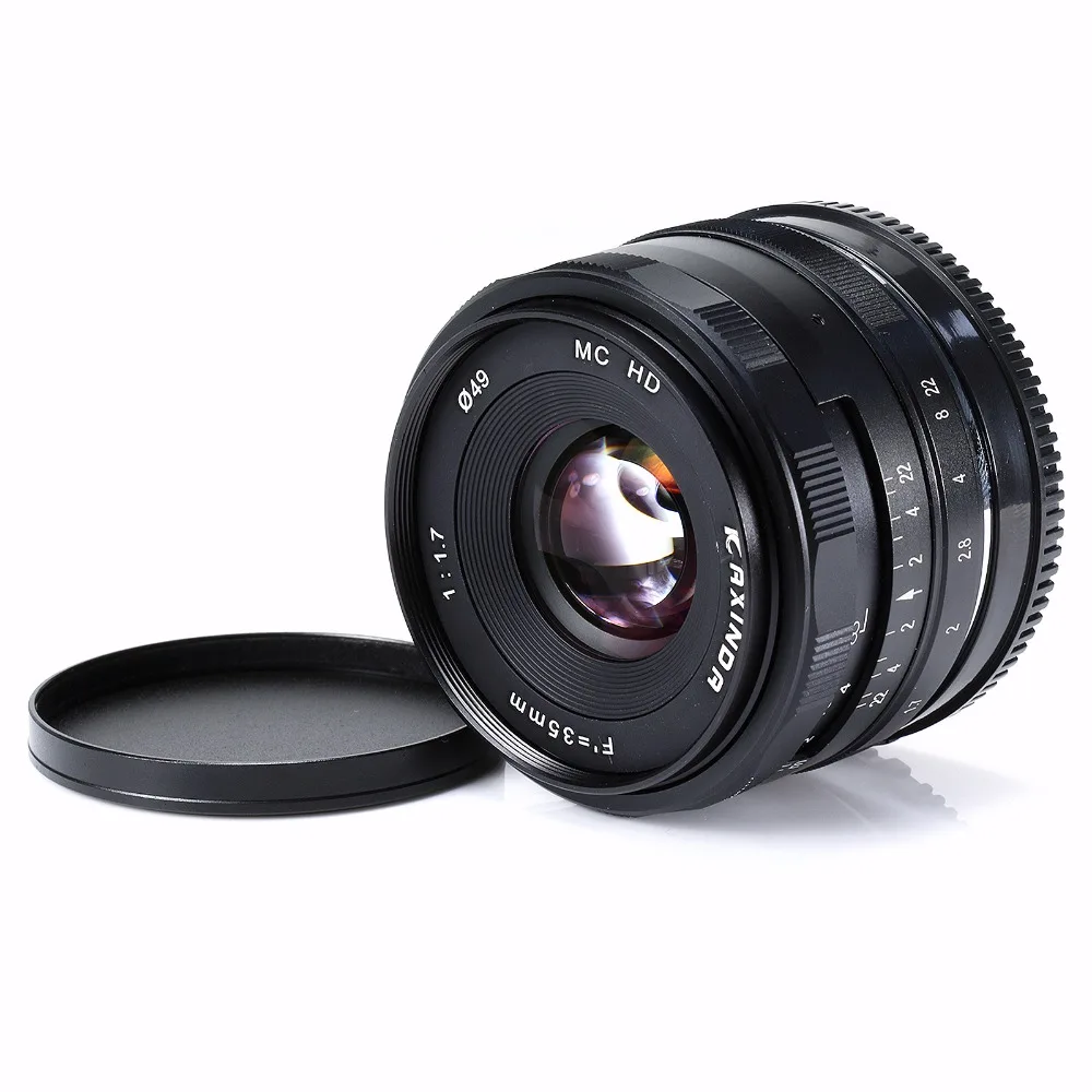 Kaxinda 35 мм F/1 7 APS C ручной фиксированный объектив для Olympus Panasonic Micro 4/3 M4/3 MFT крепление