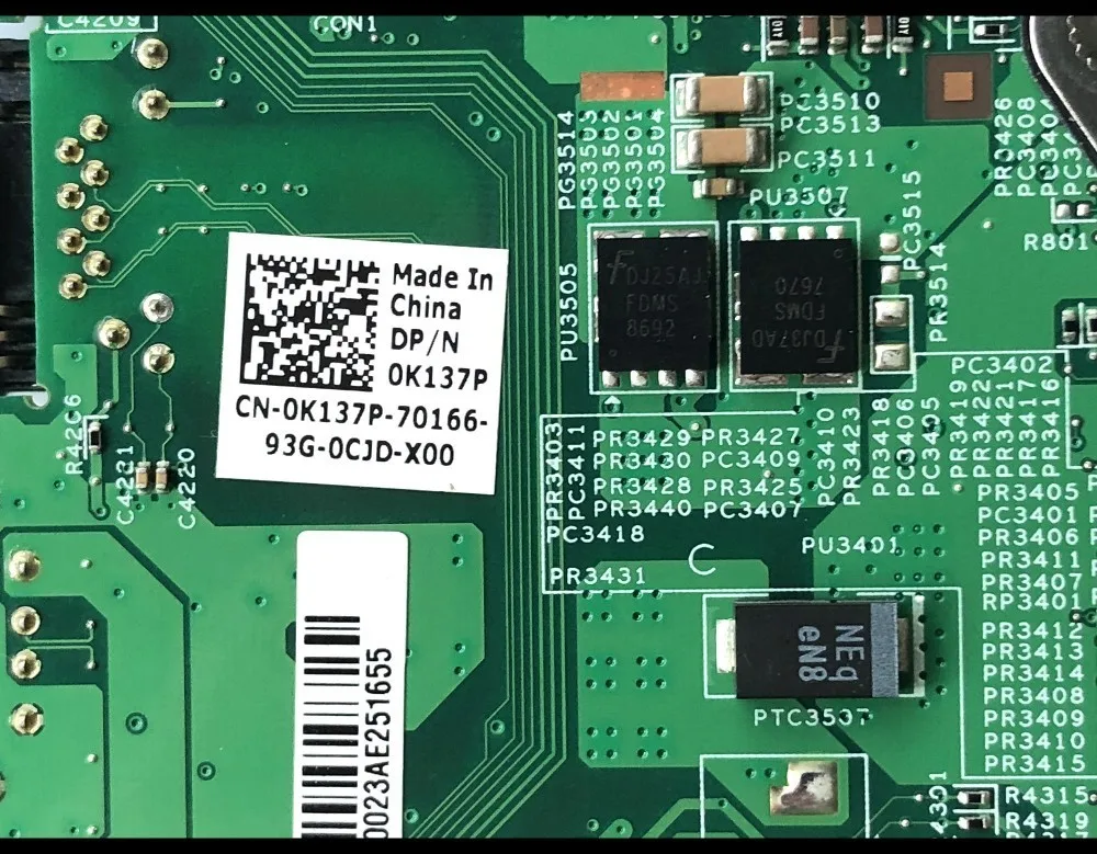 Высококачественная материнская плата для ноутбука Dell Insprion 1440 48.4BK09.0SB GM45 DDR2 100%