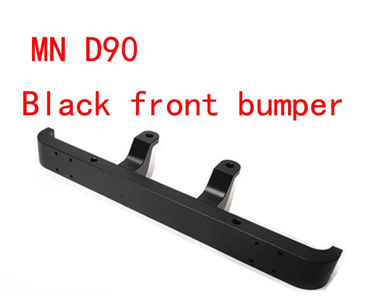 Black front bumper RBR/C MN D90 специальный металлический передний бампер Защита яйцо ОП аксессуары DIY обновление модифицированный альпинистский пульт дистанционного управления автомобиль - Цвет: Black front bumper