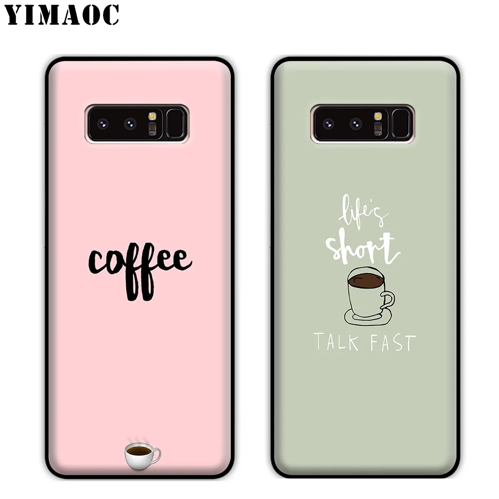 Мягкий силиконовый чехол YIMAOC Gilmore для девочек кофейный samsung Galaxy S10 S10e S9 S8 Plus S7 S6 Edge J6