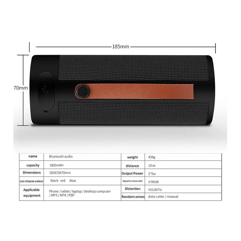 Водонепроницаемый Bluetooth динамик портативный открытый беспроводной мини Колонка