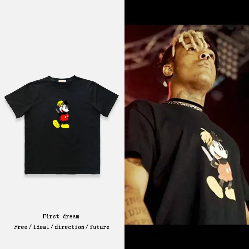 Футболка для мужчин и женщин футболка в стиле хип хоп XXXTENTACION Swag хлопковые