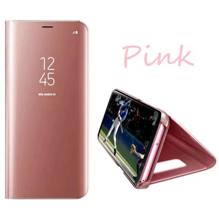 Rose Gold Kasatin для huawei Honor 9 Lite 5,6" Модный глянцевый тонкий зеркальный кожаный чехол для Honor9Lite откидной Чехол для телефона чехол s Fundas - Цвет: Rose Gold