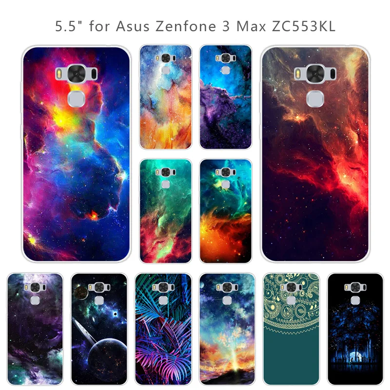 Чехол для Asus Zenfone 3 Max ZC553KL Nebula чехол 5 дюймов прозрачный силиконовый мягкий ТПУ
