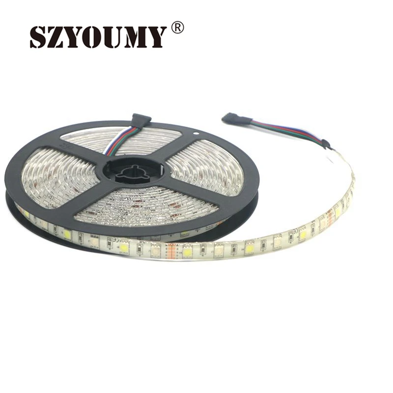SZYOUMY DC12V SMD 5050 60 светодиодов/м IP65 водонепроницаемый Fita De Led Гибкая полоса света RGBW