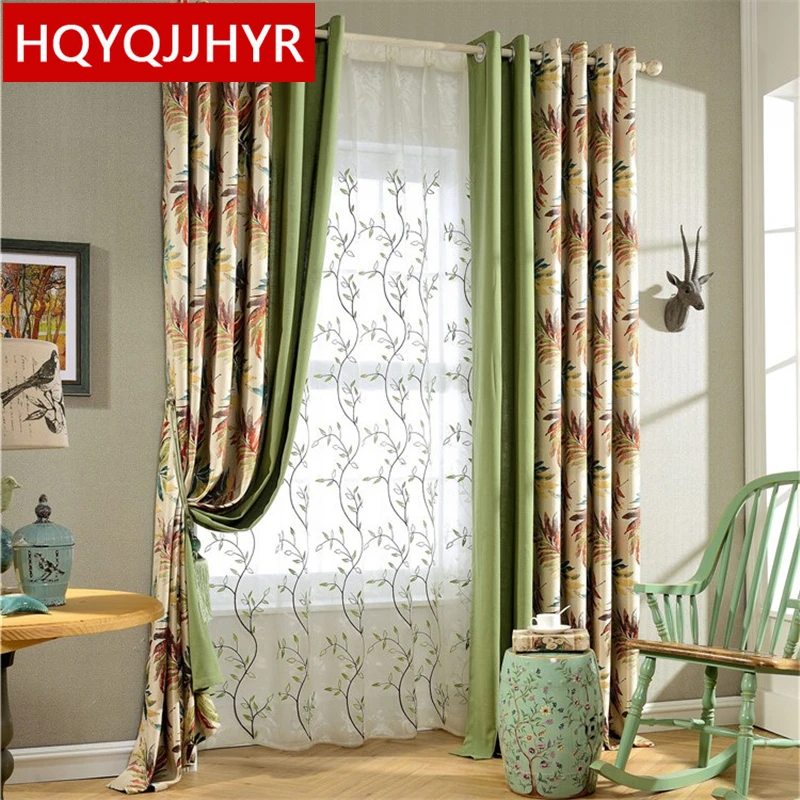 Европейские высококлассные затемненные шторы со стежком для гостиной