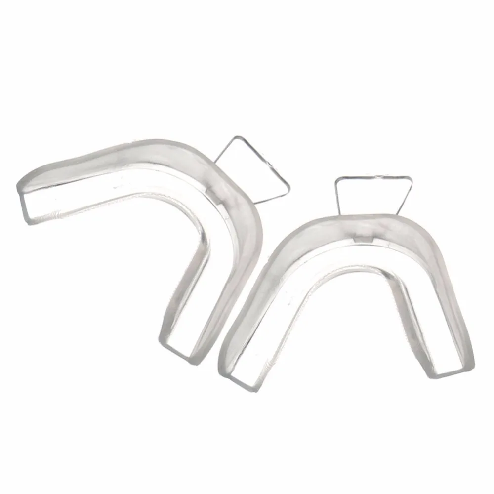 

2Pcs/pair New Transparent Thermoform Moldable Mouth Teeth Dental Trays Tooth Whitening Guard Whitener