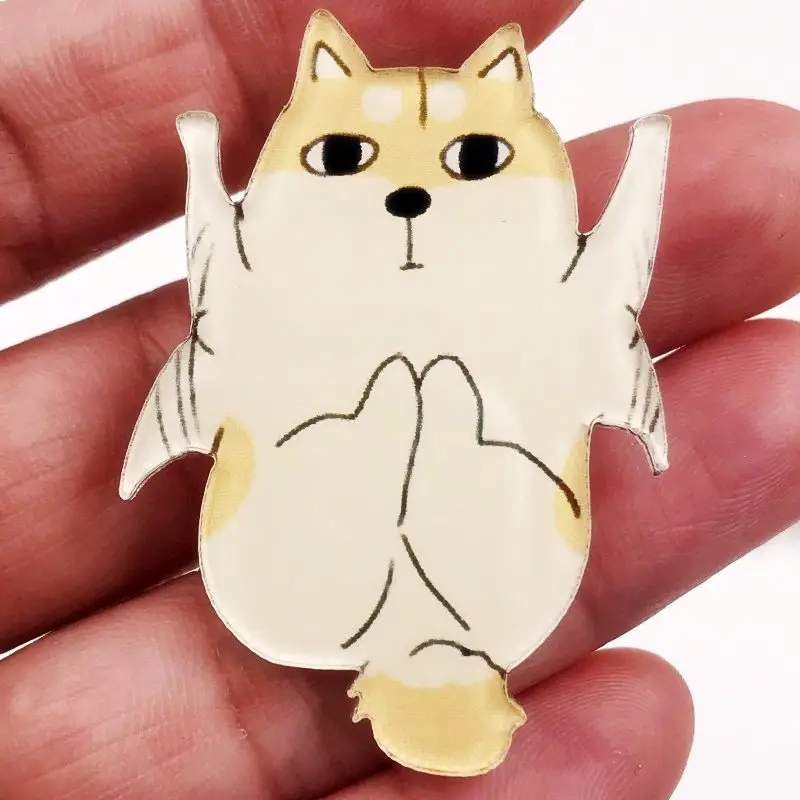 1 шт поводок для собак спортивный значок акриловая брошь Harajuku Pin кнопки рюкзак