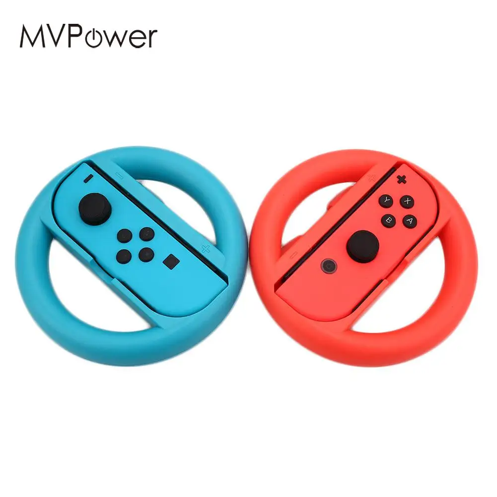 Кронштейн руля для нового Mario Kart 8 2 Pack Красный + ручки голубого цвета Nintendo