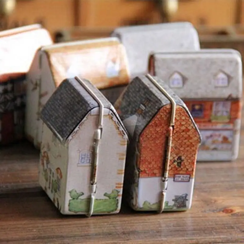 Мини металлическая коробка пустая Оловянная емкость для хранения жестяной ящик