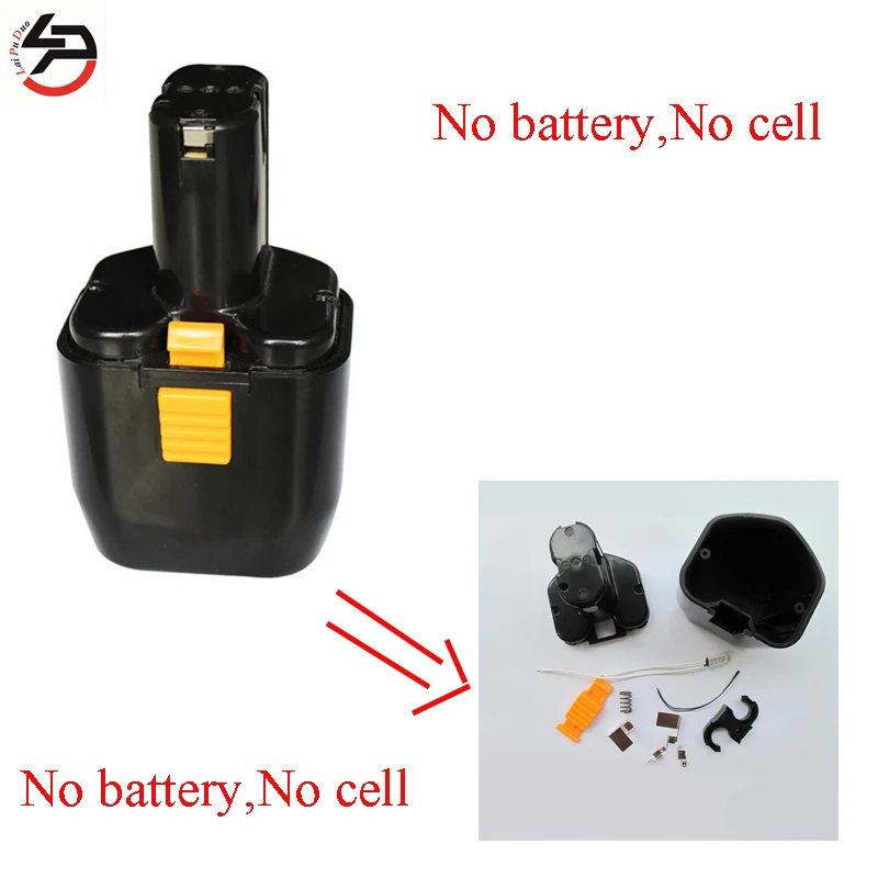

LPD 12v EB1214 NI-MH NI-CD Rechargeable Battery case for Hitachi Plastic Shell( Box No Cells Inside) EB1224 EB12B EB12G FEB12S