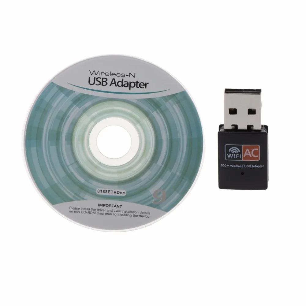 USB Wifi адаптер 600 Мбит/с беспроводная сетевая карта Ethernet антенный приемник LAN AC