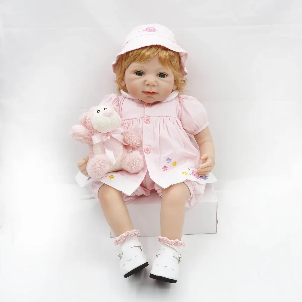 Куклы реборн DollMai 20" мягкие силиконовые куклы модная BJD девочка фальшивый ребенок дети xmas подарок образовательная игрушка bonecas on.