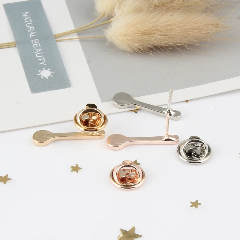 Модная брошь в виде маленькой кофейной ложки 3 цвета женская и детская креативная