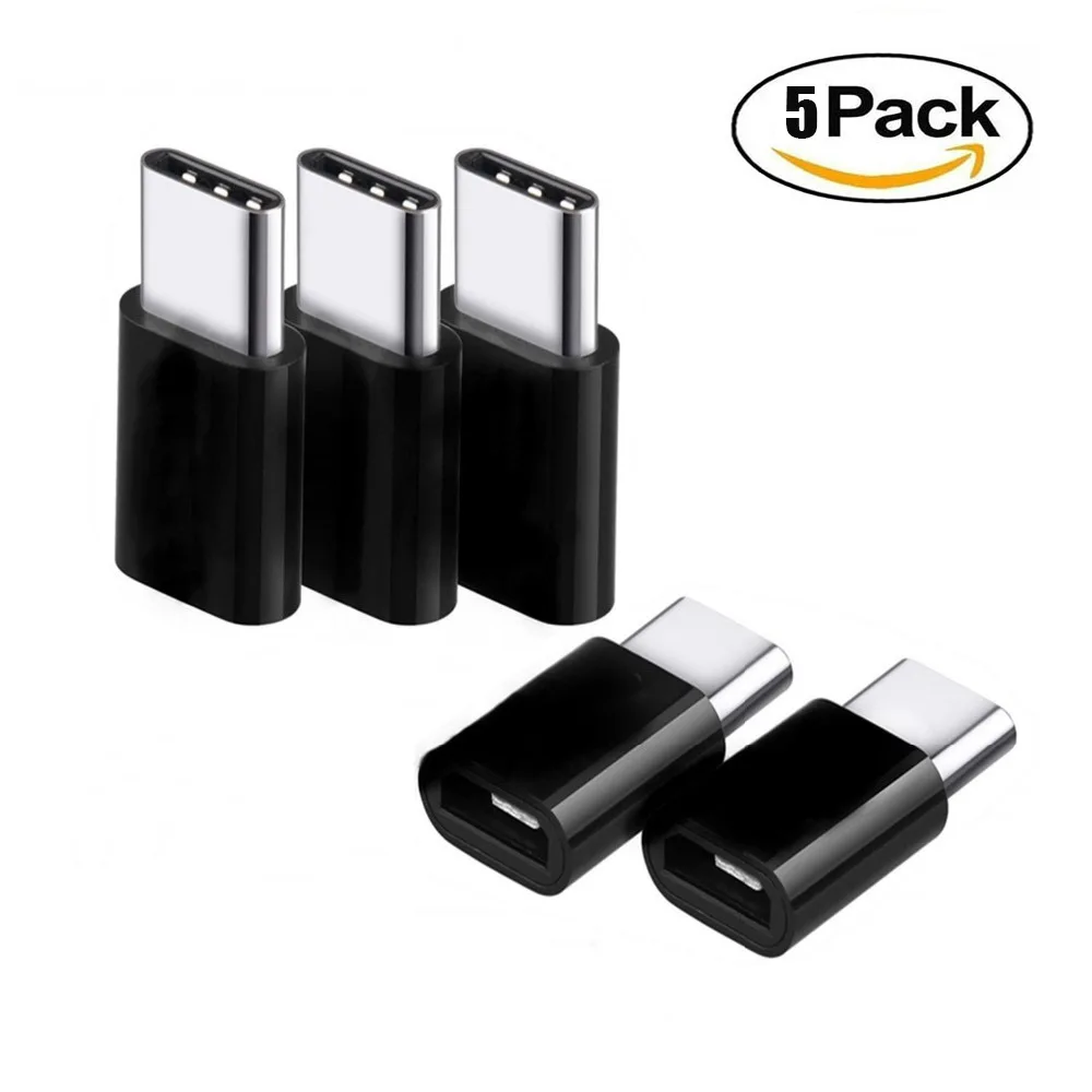 

5PCS Phone Adapter Micro USB To USB C Microusb Connector for Samsung S21 S20 Huawei P30 Xiaomi Redmi Note 9 8 Adapter USB Type C
