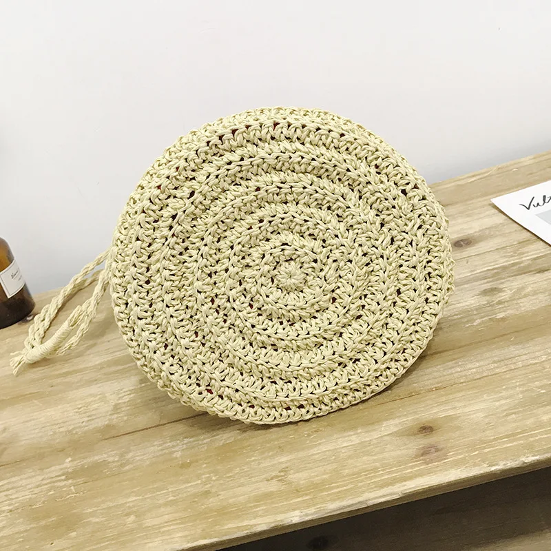 Fashion 2018 New Internet Red Recommended Korean Watermelon Bag Summer Weaving Straw Holiday Bucket Women | Багаж и сумки