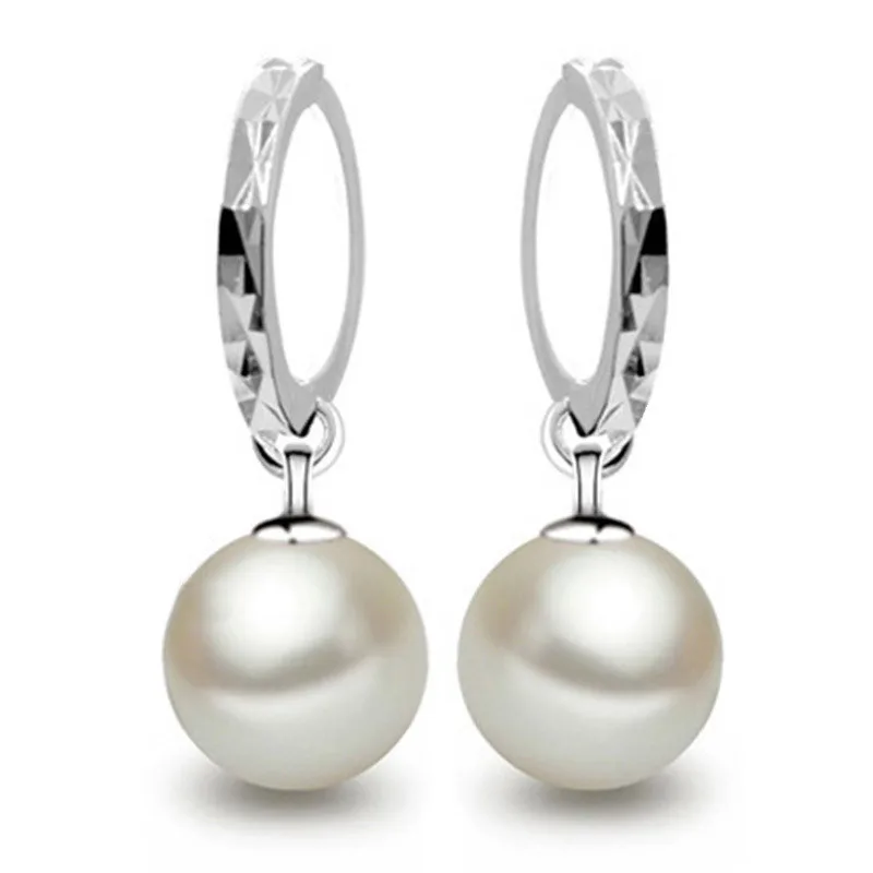 Женские серьги гвоздики с жемчугом 1 пара простой дизайн|designer pearl earrings|pearl earringswomen