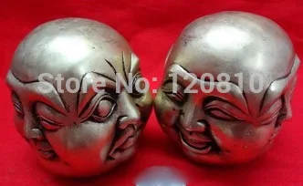 high7cm* wide6cmbronze statue happy buddha bronze Fengshui four faces angry sad joy Good fortune | Дом и сад