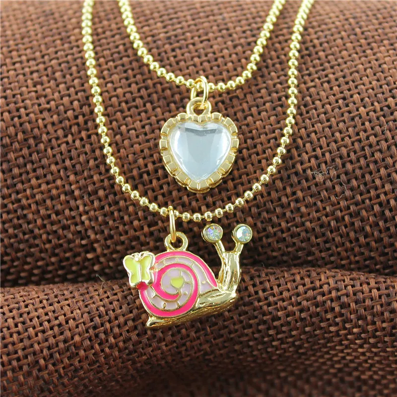 Модное ожерелье новинка 2014 чистое и свежее изящное Двухслойное с улиткой 0327 |