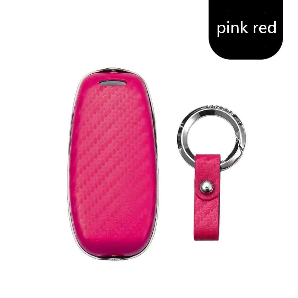Pink Автомобильные аксессуары Автомобильный Дистанционный Брелок чехол для Geely Atlas Boyue NL3 Emgrand X7 EmgrarandX7 EX7 SUV GT GC9 - Название цвета: Pink