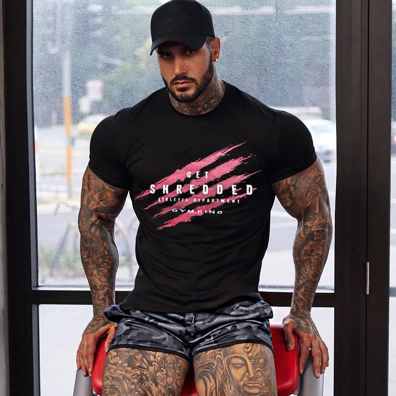 Летняя футболка Rashgard для тренажерного зала бега Мужская быстросохнущая с