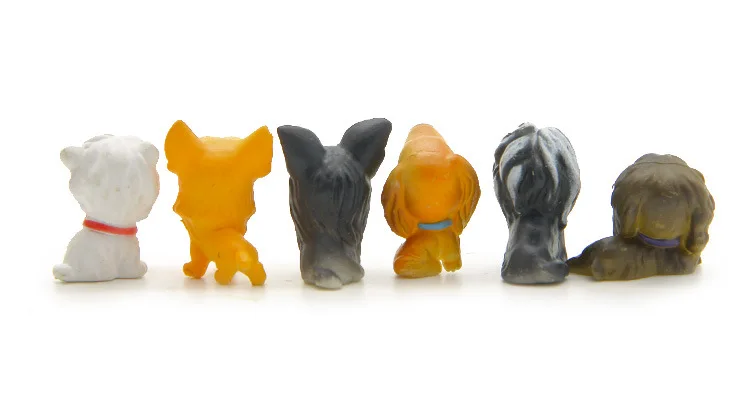 12 шт. kawaii dog горшечные цветы вставляемые садовые аксессуары экшн и игрушки