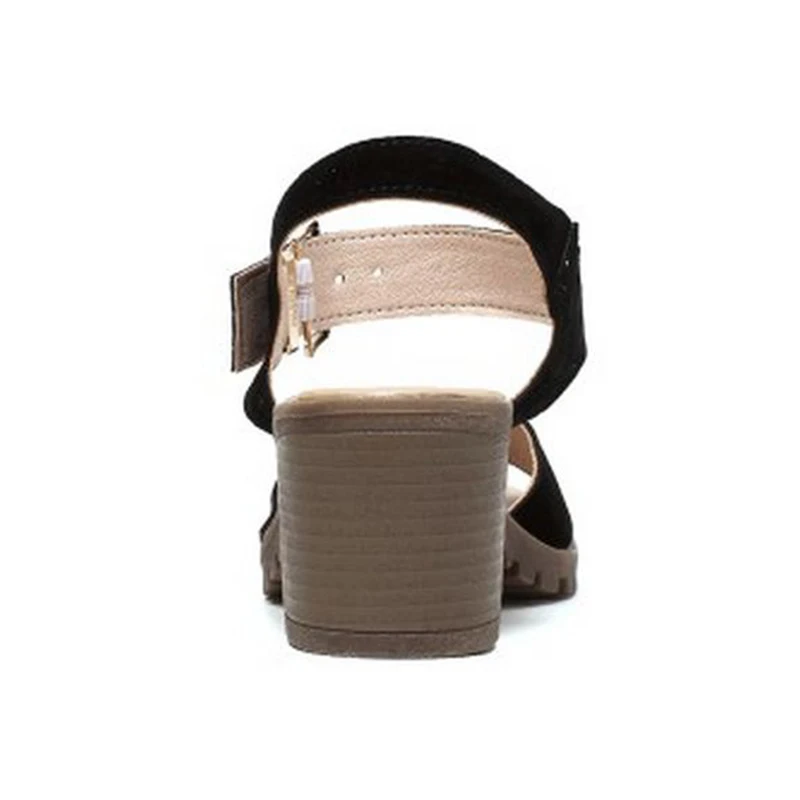 FITWEE/Размеры 33-42 Туфли-гладиаторы женские босоножки на толстом каблуке женская
