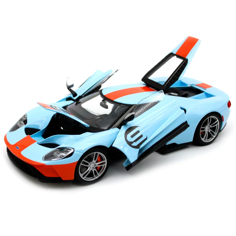Maisto 1:18 2017 Ford GT спортивный автомобиль в твердом переплете светильник синий литья
