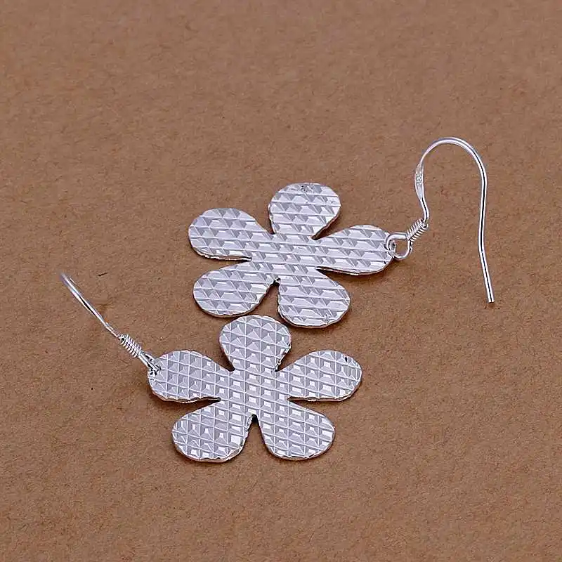 Christmas Gift!!Wholesale 925 Silver Earring Sterling Jewelry Car Pattern Flower Earrings SMTE235 | Украшения и аксессуары