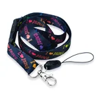 Шнурок для ключей Я люблю Иисуса, Полиэстеровые ремешки для телефона, держатель для ID ключей, 12 шт.лот