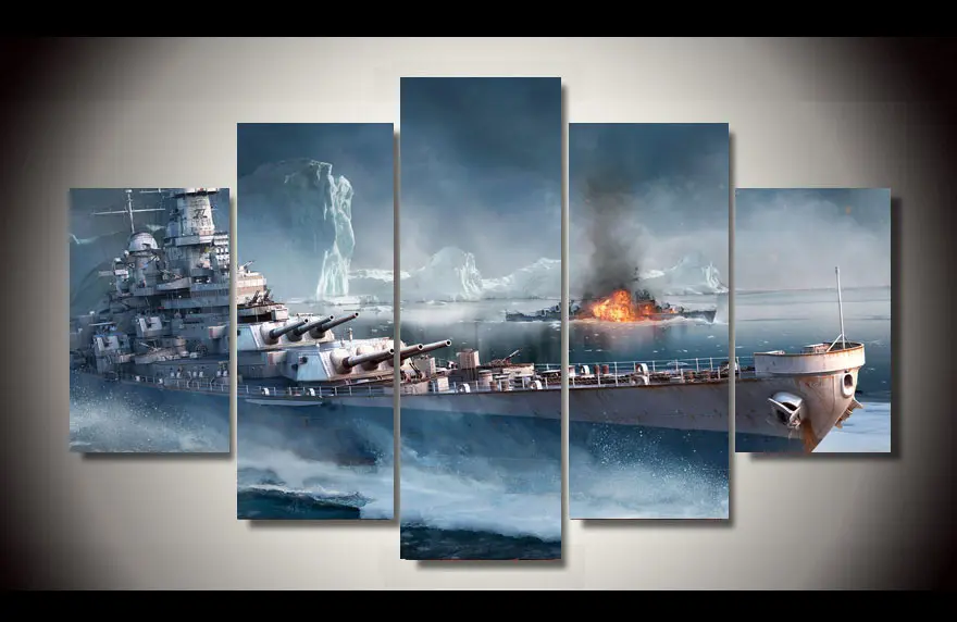 Высококачественная картина без рамки с принтом world of warship на стену wargaming декор