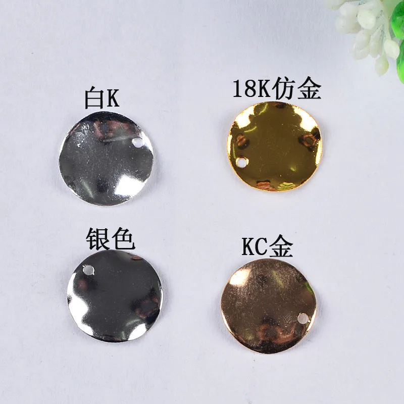 

Gold/Silver Plated Simple Round Charms Pendants for Jewelry Making DIY Handmade Craft 12mm 50pcs/lots