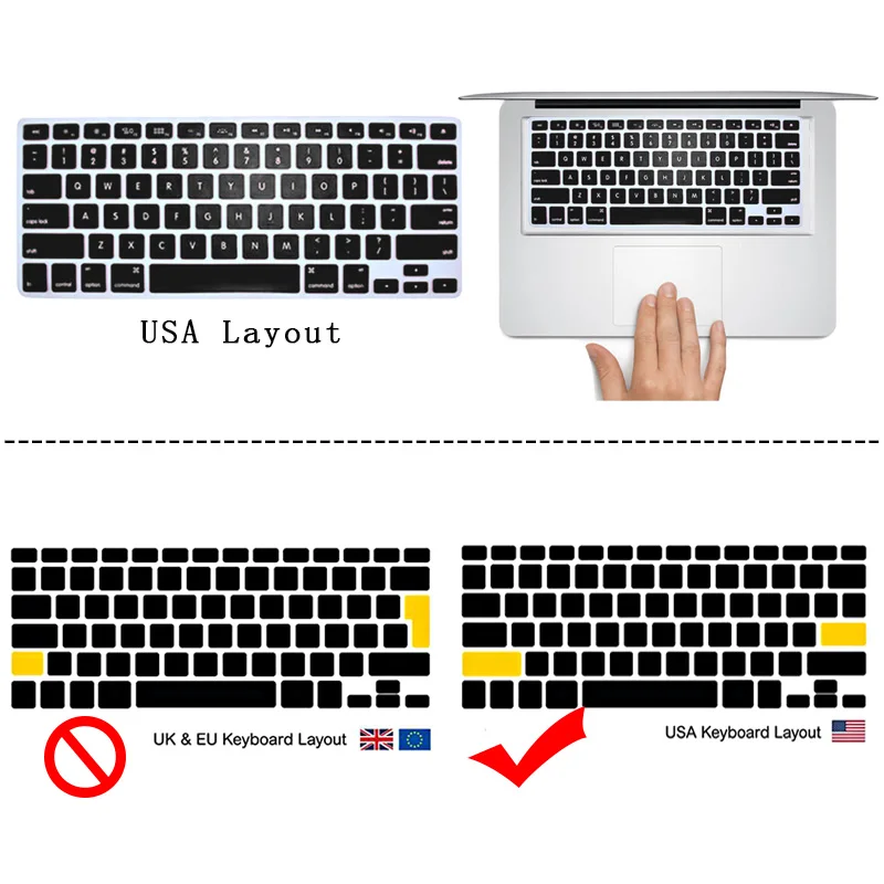Матовый жесткий защитный чехол для ноутбука KK & LL + клавиатуры экран Apple MacBook Air Pro