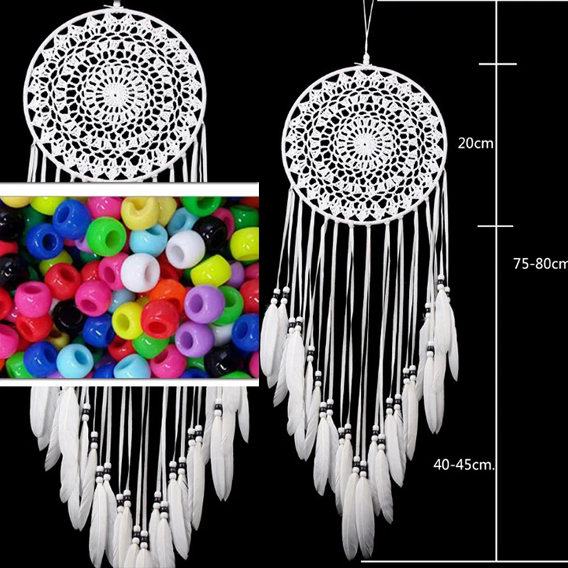 

Handmade Dream Catcher With Rattan Bead Feathers Wall Car Hanging Decoration Ornament Dreamcatcher Home Design