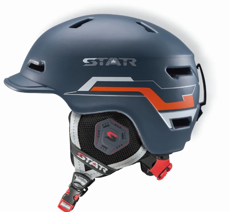 Взрослый лыжный шлем CE ASTM сертификат безопасности встроенный формованный