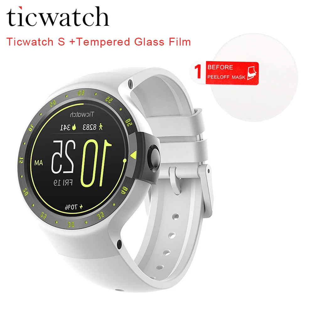 Оригинальные Смарт часы Ticwatch S Knight Android Wear 2 0 Bluetooth 4 1 Wifi IP67 спортивные наручные для