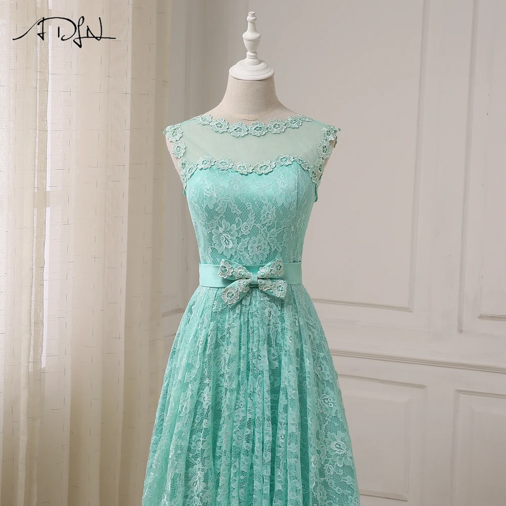 ADLN девушка дешевые вечерние платья аппликации из кружева элегантное платье с