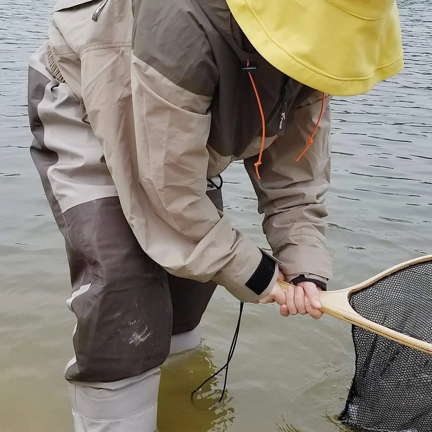 8 Fans Men’s Women Fishing Waist Waders 3 Layer Durable Breathable Waterproof with Neoprene Knee Pad Waist Waders