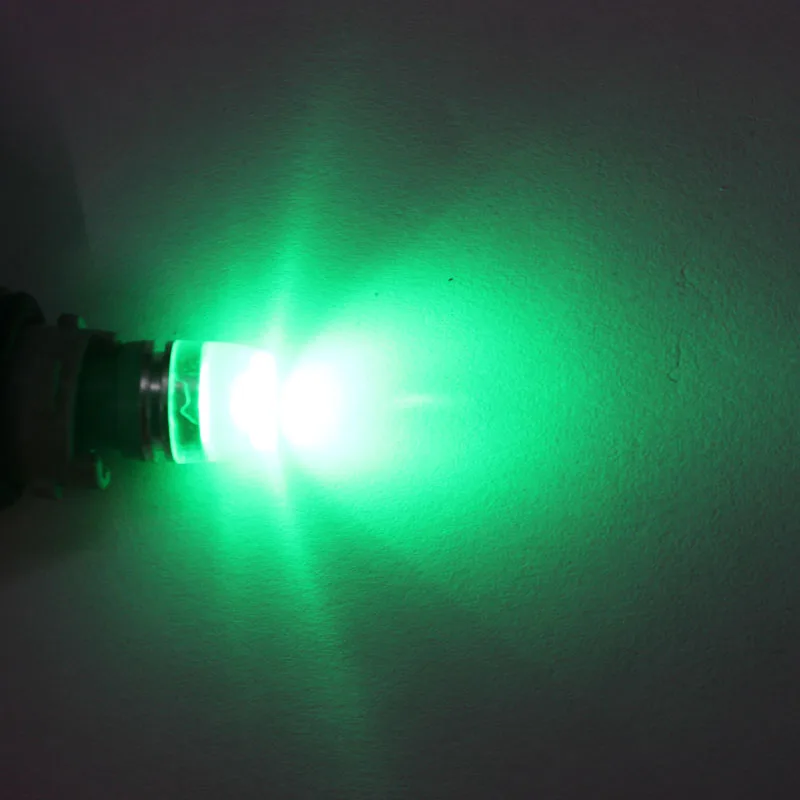 Зеленый Aorunyebao 4 шт. T10 светодиодный ламп с 3014SMD 2 светодиодный 194 168 192 W5W клиновидные светодиоды для автомобиля лампы 12 V Белый красный, голубой и розовый автомобильные Габаритные фонари - Испускаемый цвет: Зеленый