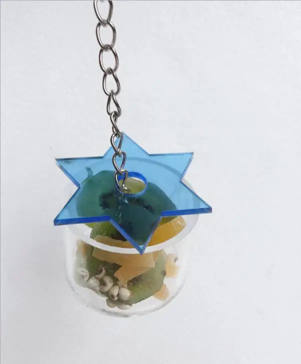 2017 акриловый попугай Обучающие игрушки коробка для кормления в форме шести звезд