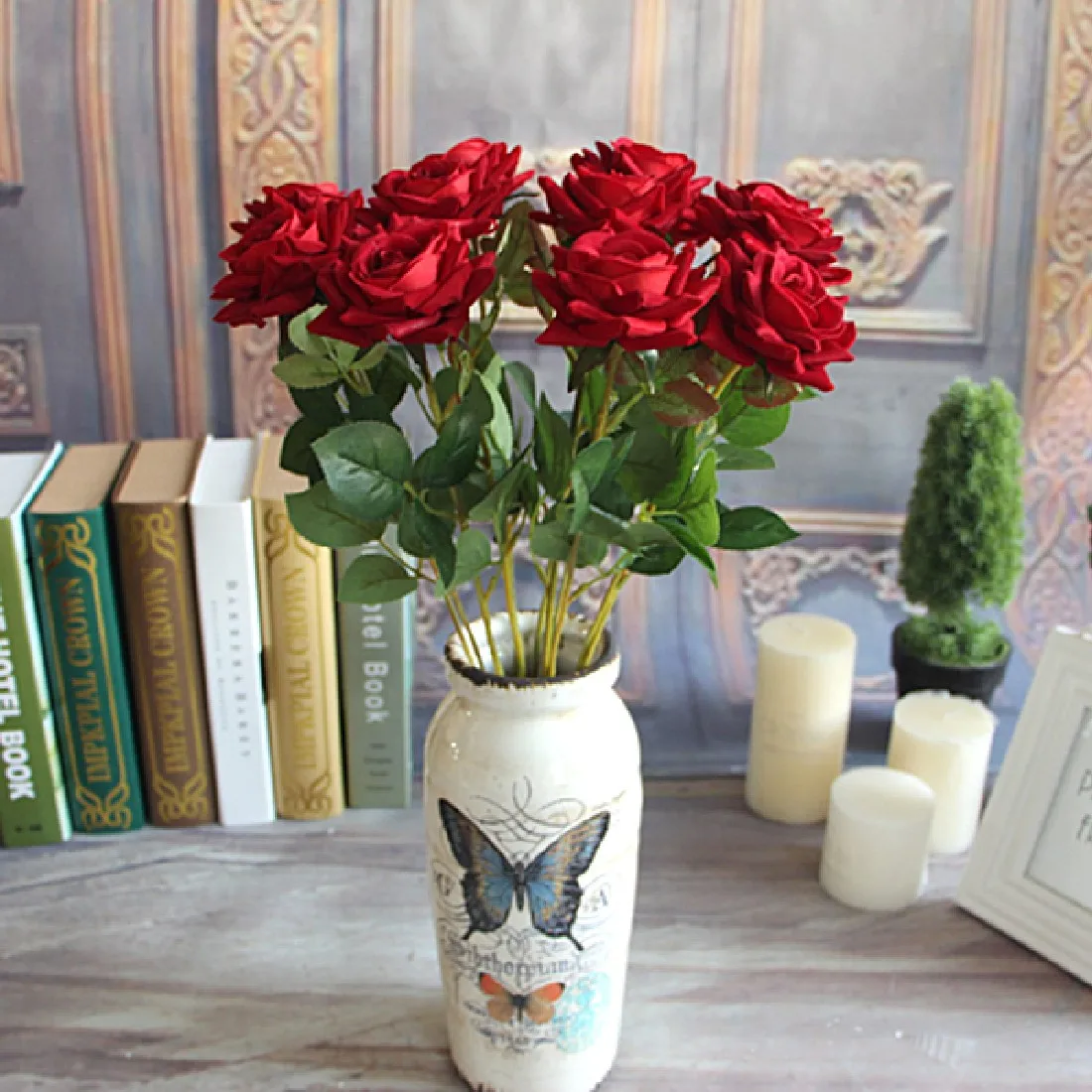 1 шт. искусственные цветы на День святого Валентина букет невесты домашний