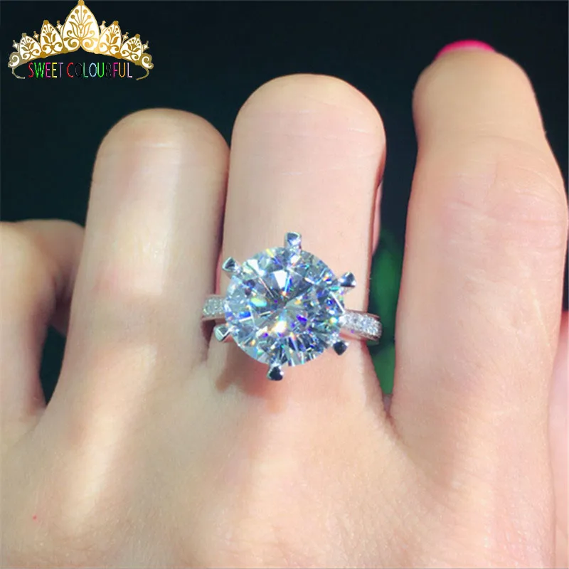 

100% 18K 750Au Gold Moissanite Diamond Ring D color VVS With national certificate MO-00101