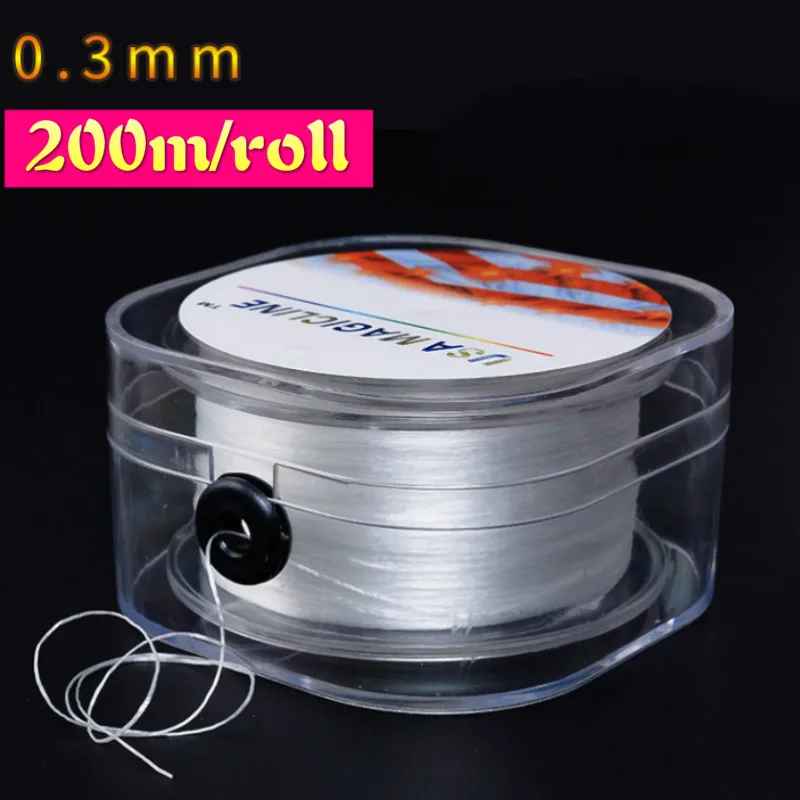 DIY Кристалл Бисероплетение стрейч эластичный шнур с коробкой прозрачный Круглый Бисероплетение проволока/шнур/нить для изготовления ювелирных изделий