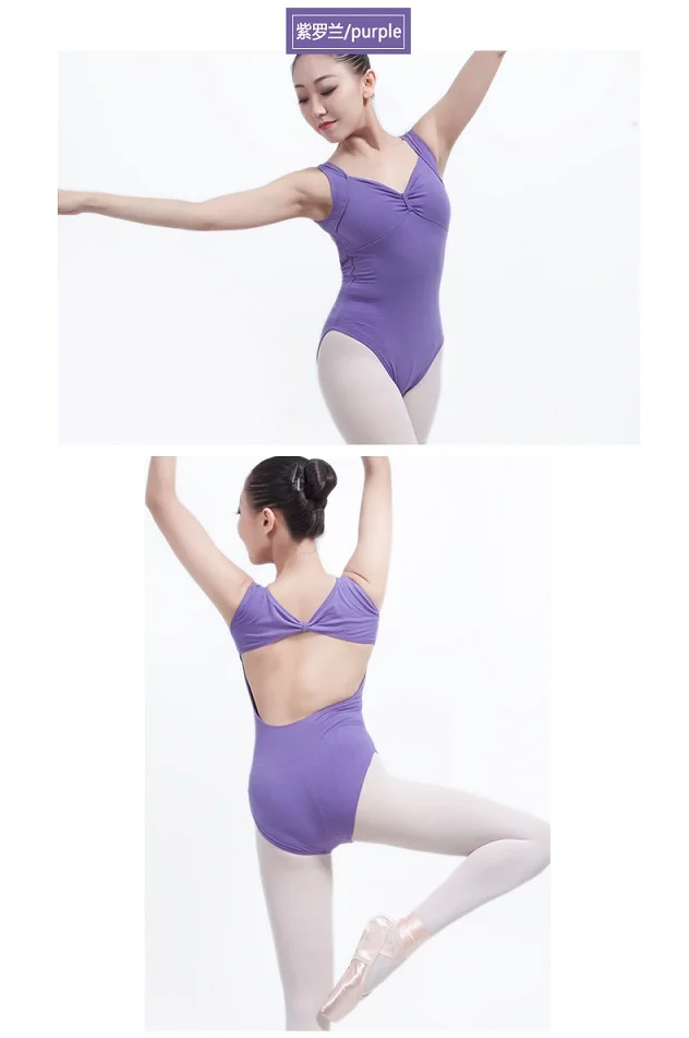 lilac Балетные трико для продажи, боди для девочек, черный, розовый, фиолетовый, балерина, Репетиционные трико для взрослых, летние гимнастические танцевальные костюмы - Цвет: lilac