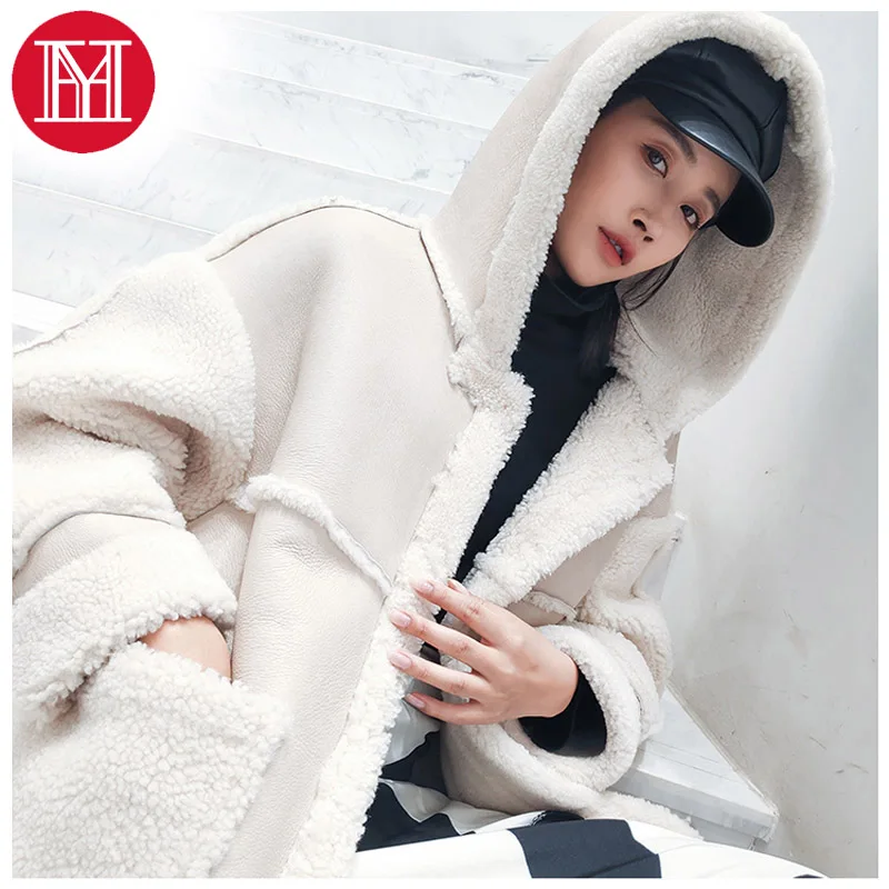 Новое поступление 2019 года роскошная зимняя куртка с отделкой из меха Мериносовой