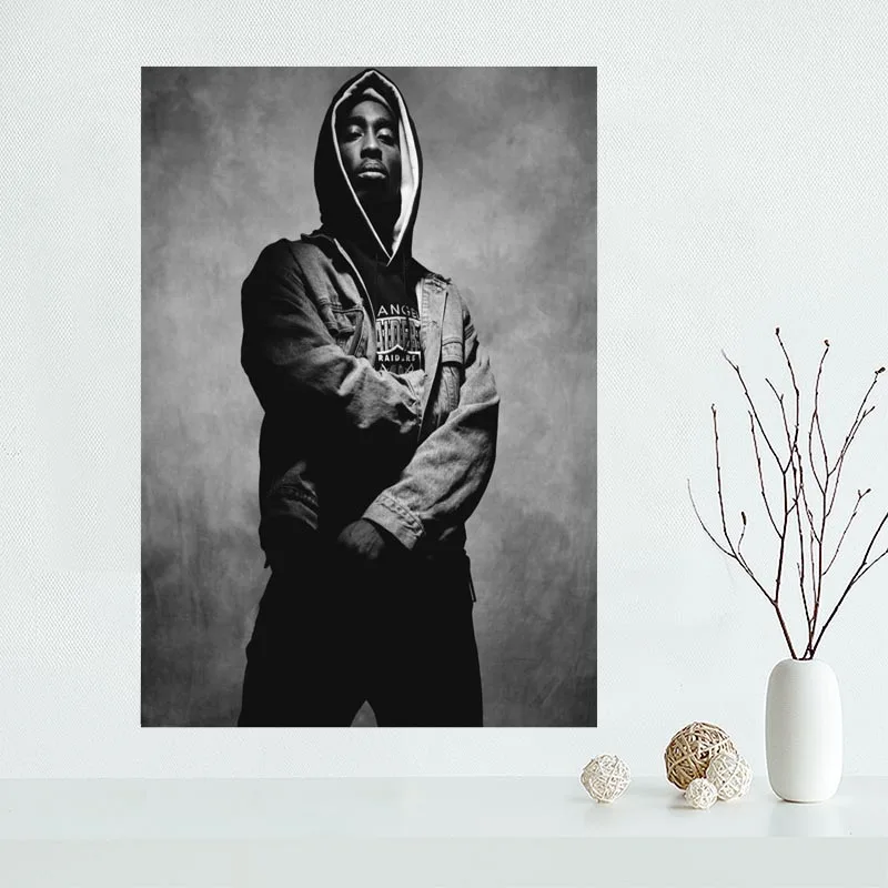 Красивый на заказ 2PAC TUPAC Холст плакат печать рисунок искусство настенный