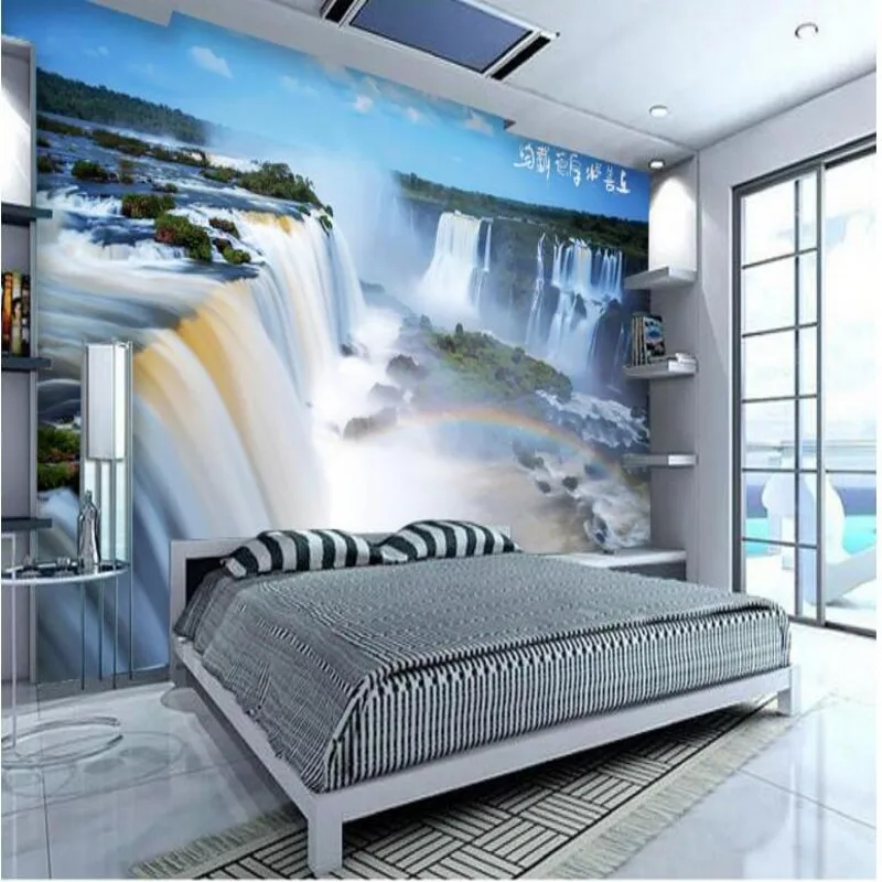 Обои из нетканого материала утолщенные ультра-чистые водопады обои для