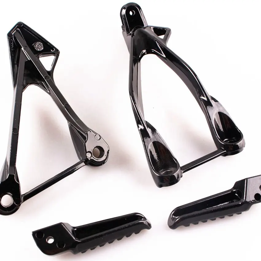 

For Kawasaki Ninja ZX6R 2005-2008 / ZX636 2005-2006 Aluminum Rear Passenger Foot Pegs Footrest Bracket Black